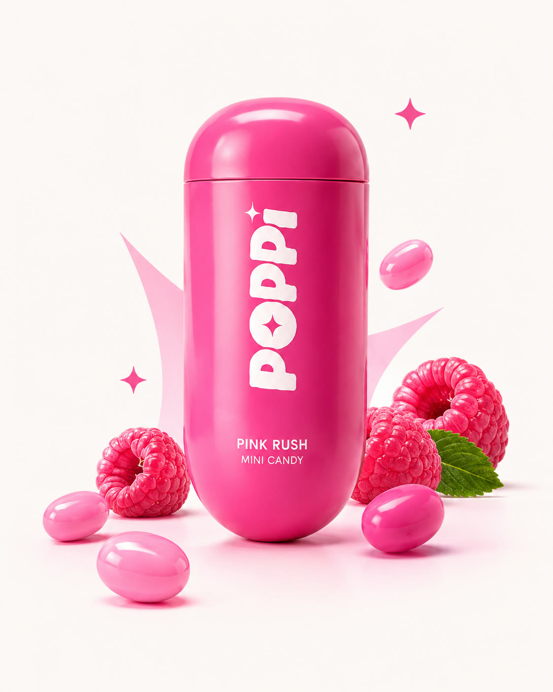POPPI Pink Rush mini candy package
