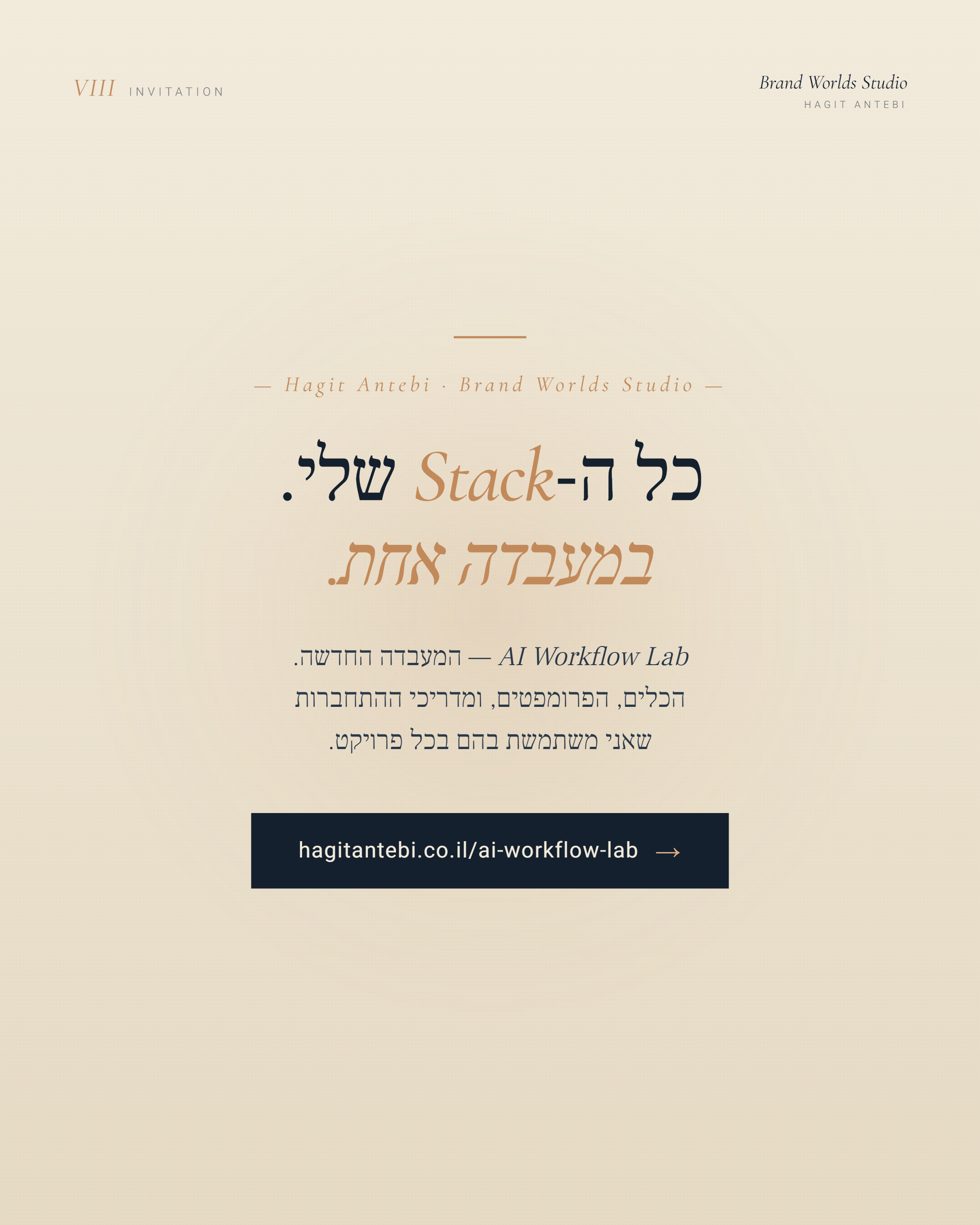Slide VIII — Invitation
