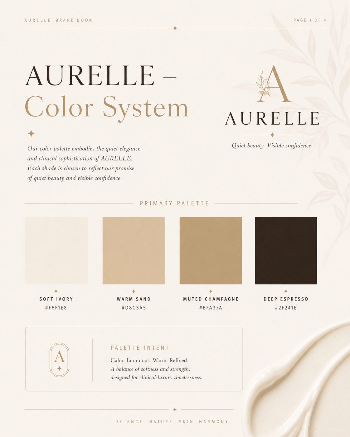 Color System brand book page