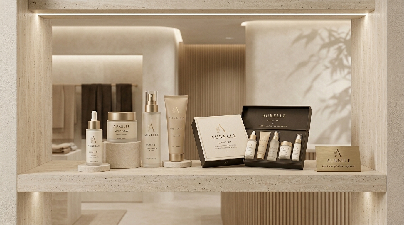 The AURELLE collection on display