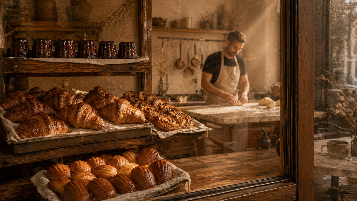 Maison de l'Heure brand book and bakery atmosphere
