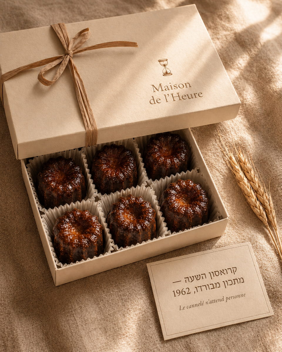 Cannelé de l'Heure takeaway packaging