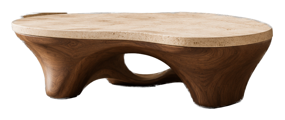 Duna — the travertine table