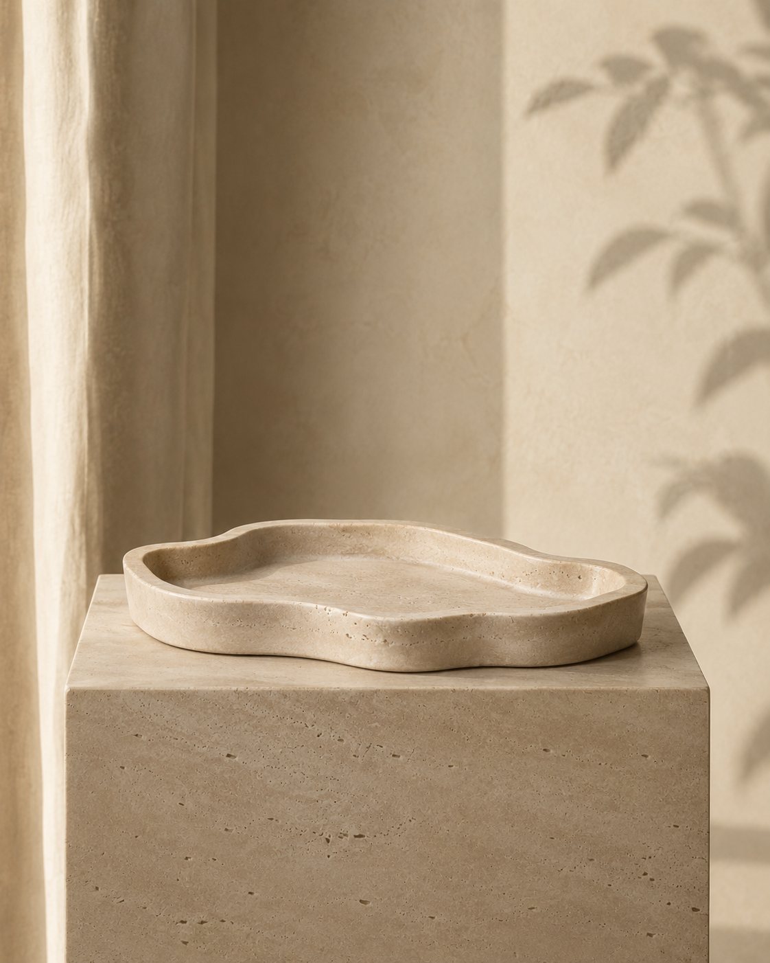 Travertine tray