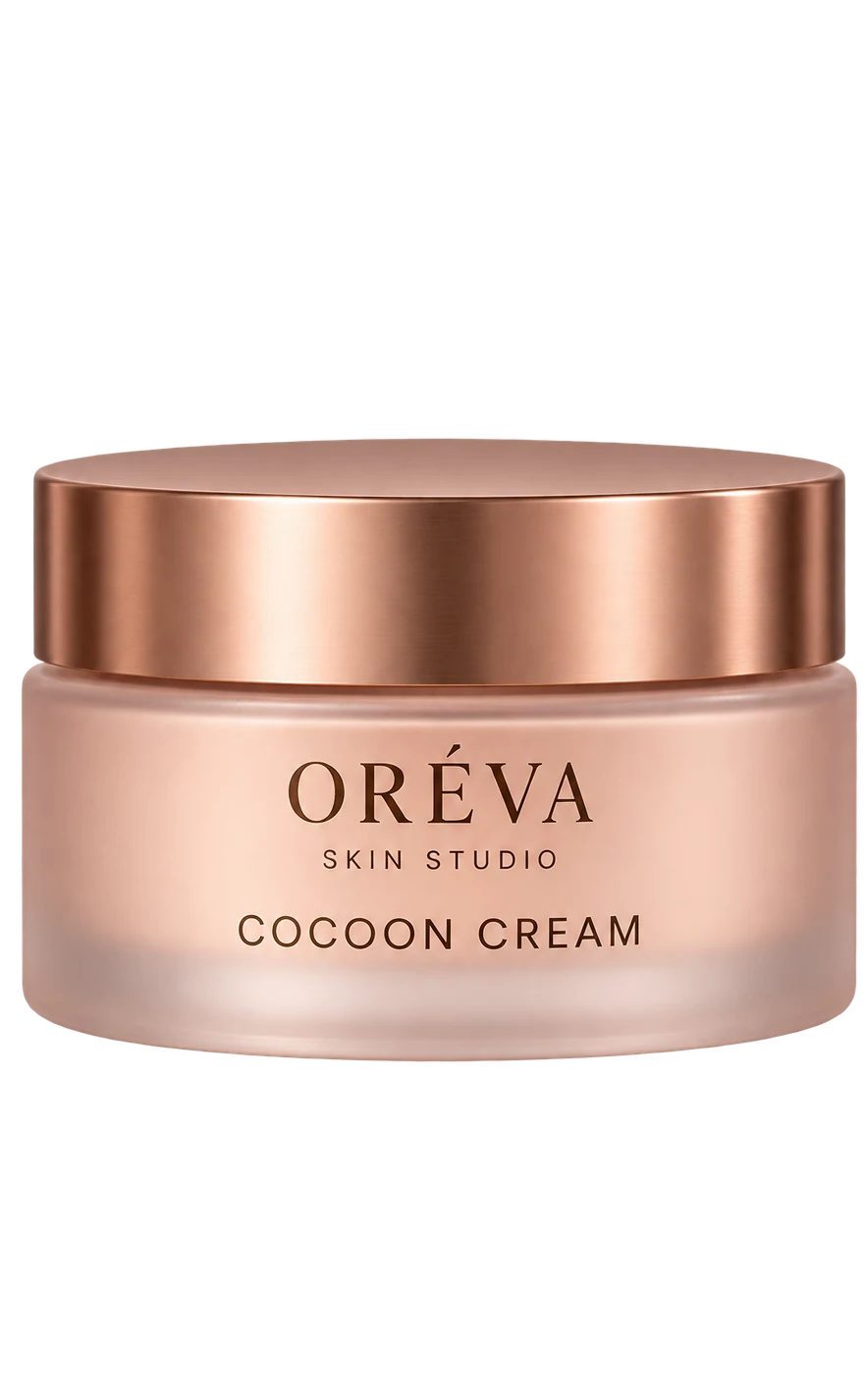 COCOON CREAM, צנצנת קרם עם מכסה נחושת