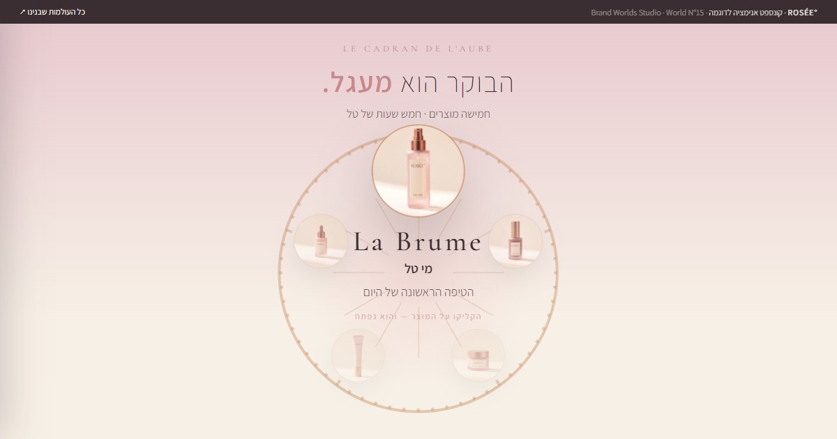 ROSÉE° — טיפה אחת על רקע שחר