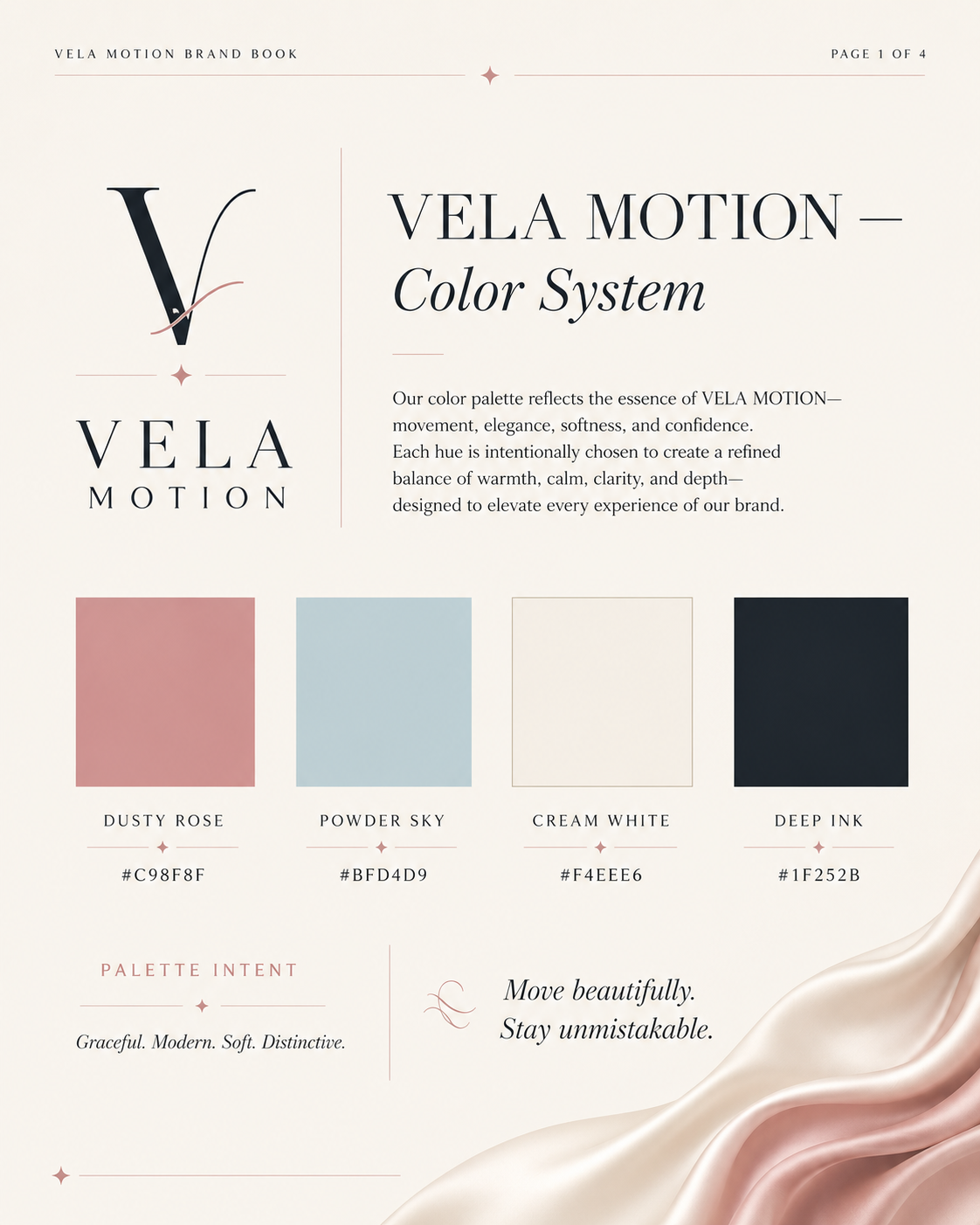 Color System brand book page